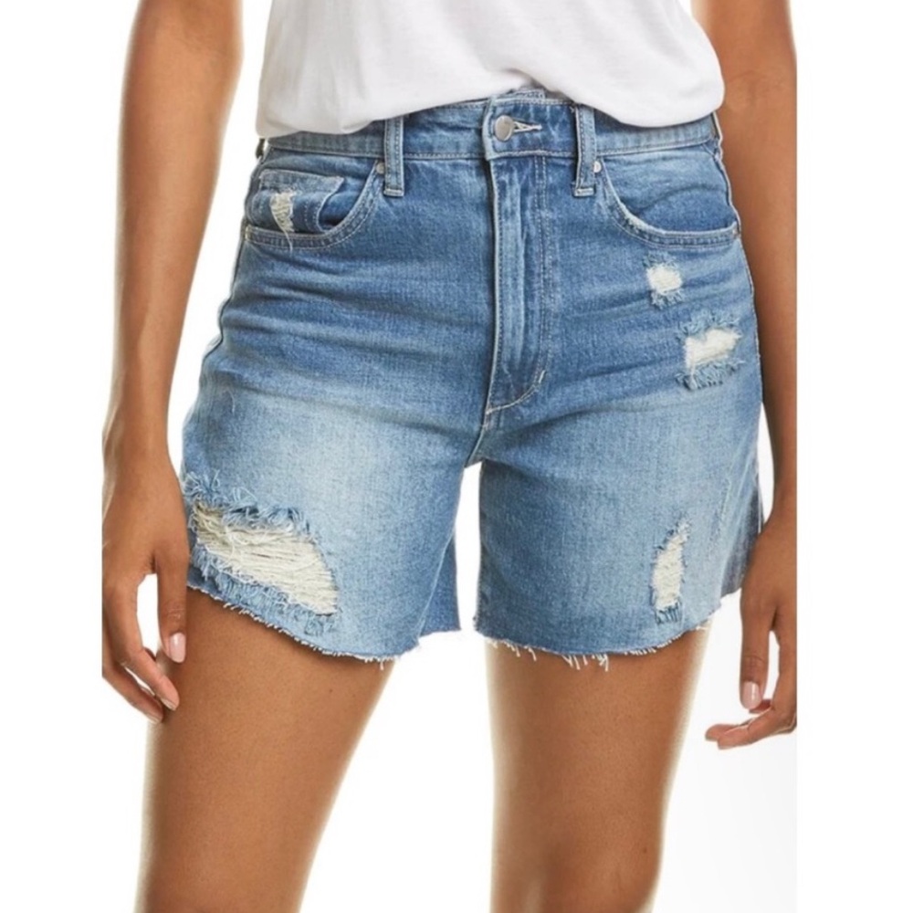 Joe's Jeans Distressed Light Blue Denim Shorts